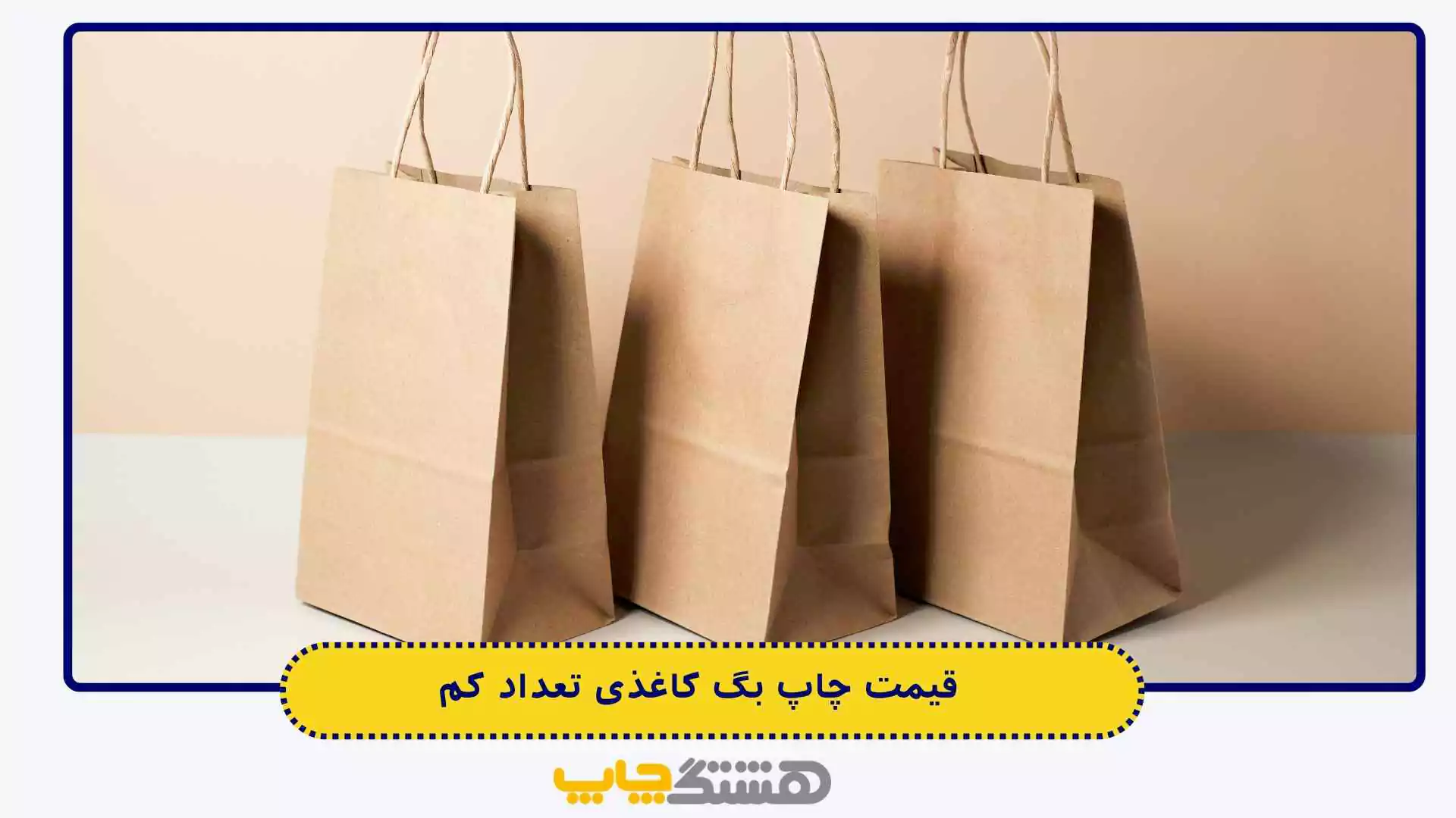 قیمت چاپ بگ کاغذی تعداد کم