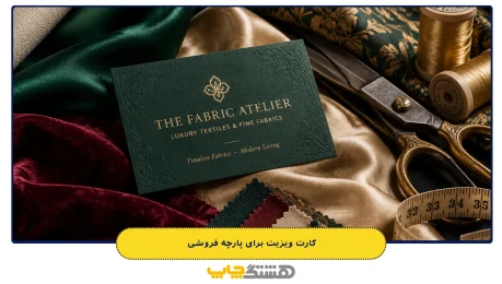 کارت ویزیت برای پارچه فروشی