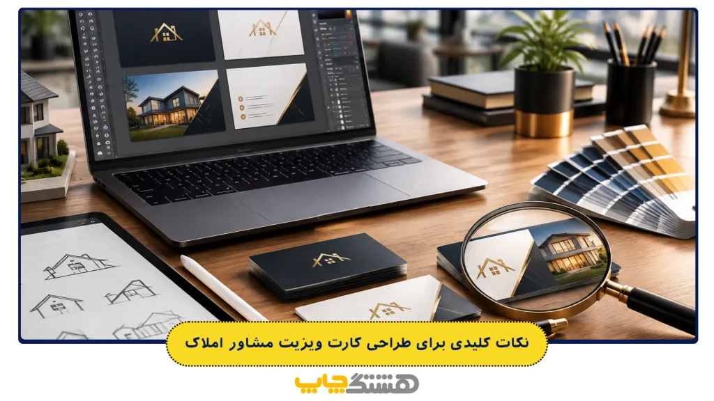 نکات کلیدی برای طراحی کارت ویزیت مشاور املاک