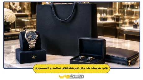 چاپ شاپینگ بگ برای فروشگاه‌های ساعت و اکسسوری